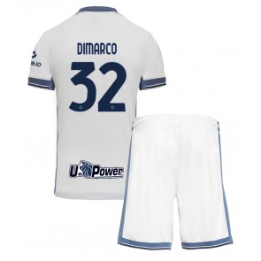 Inter Milan Federico Dimarco #32 Dětské Venkovní dres komplet 2024-25 Krátký Rukáv (+ trenýrky)